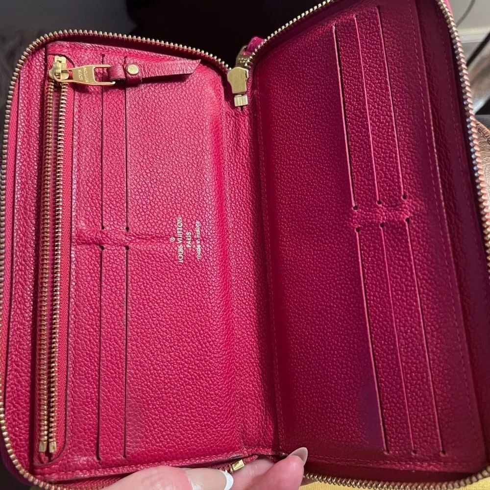 Louis Vuitton Empreinte Zippy Wallet Red | Leather | Dust Bag & Box